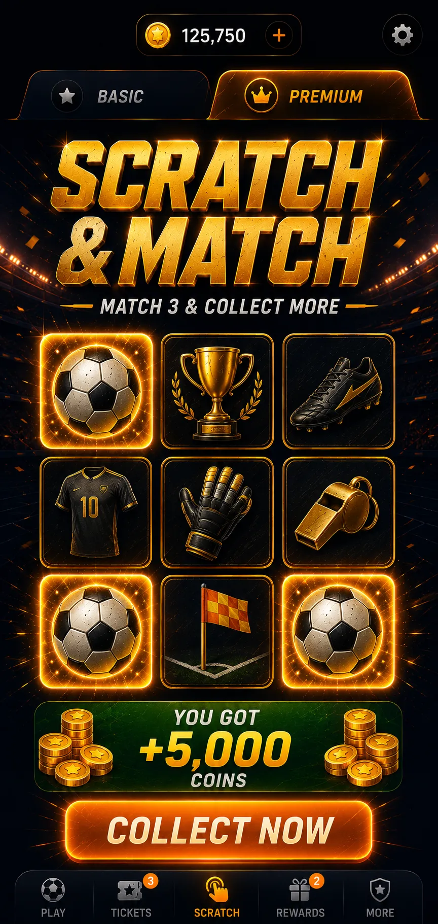 MB Goal Match game screen